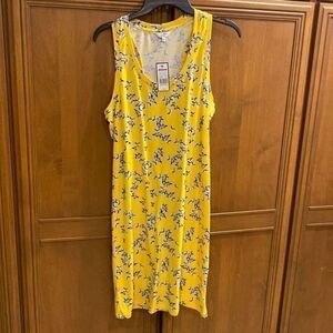 Crown Ivy Floral Dress Yellow